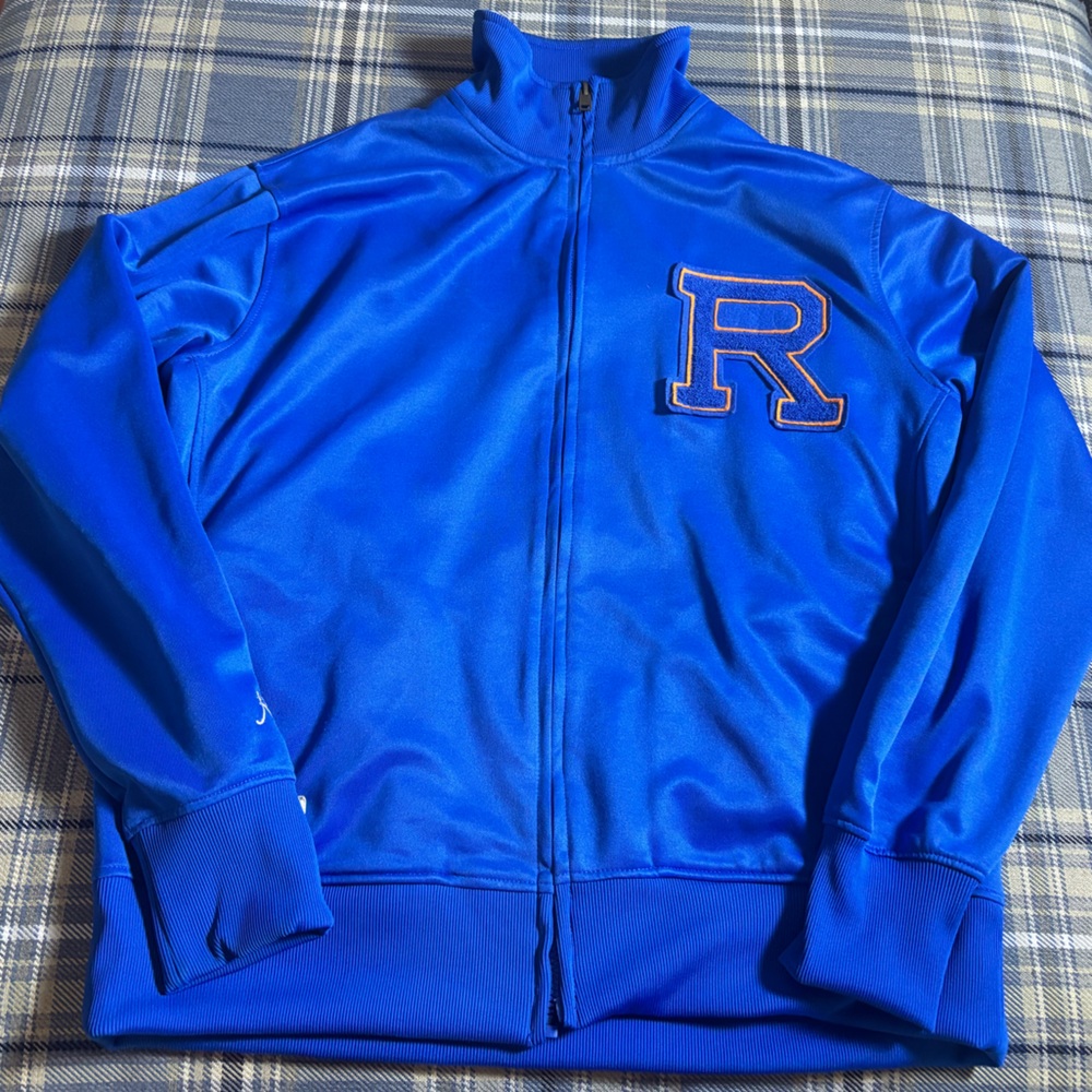 Roca Wear vintage early 2000s blue varsity zip track suit jog suit jacket sz XL